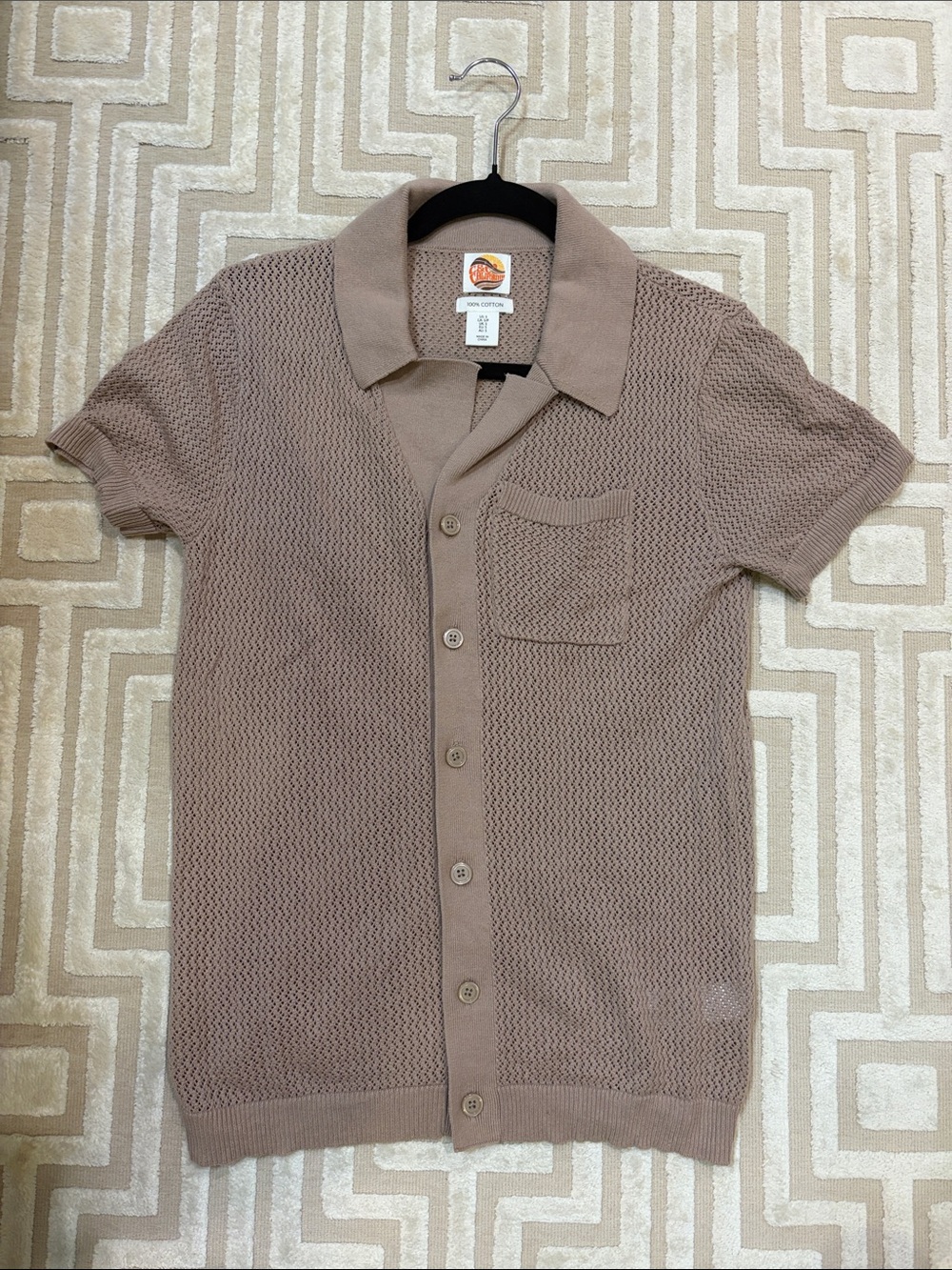 Men’s Short-Sleeve Knit Polo Shirt
